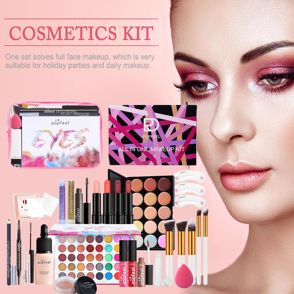 Kit De Maquillaje Para Principiantes, Juego De Maquillaje Facial Completo