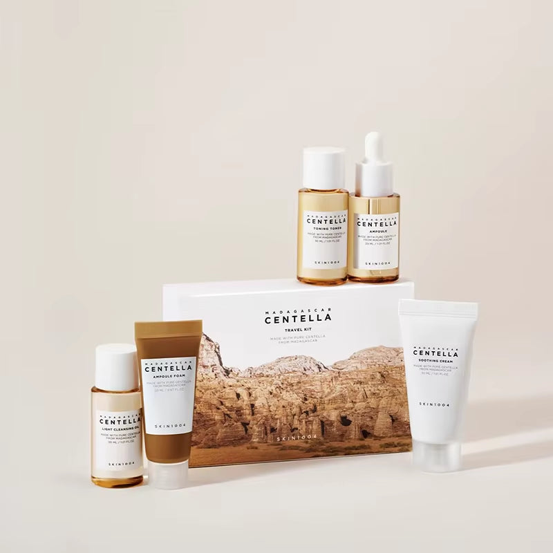 Centella Travel Travel Kit Toner Ampoule Soothing Cream Cleansing Oil Ampoule Foam Skincare Box Gift Sets Mothers Day Gifts