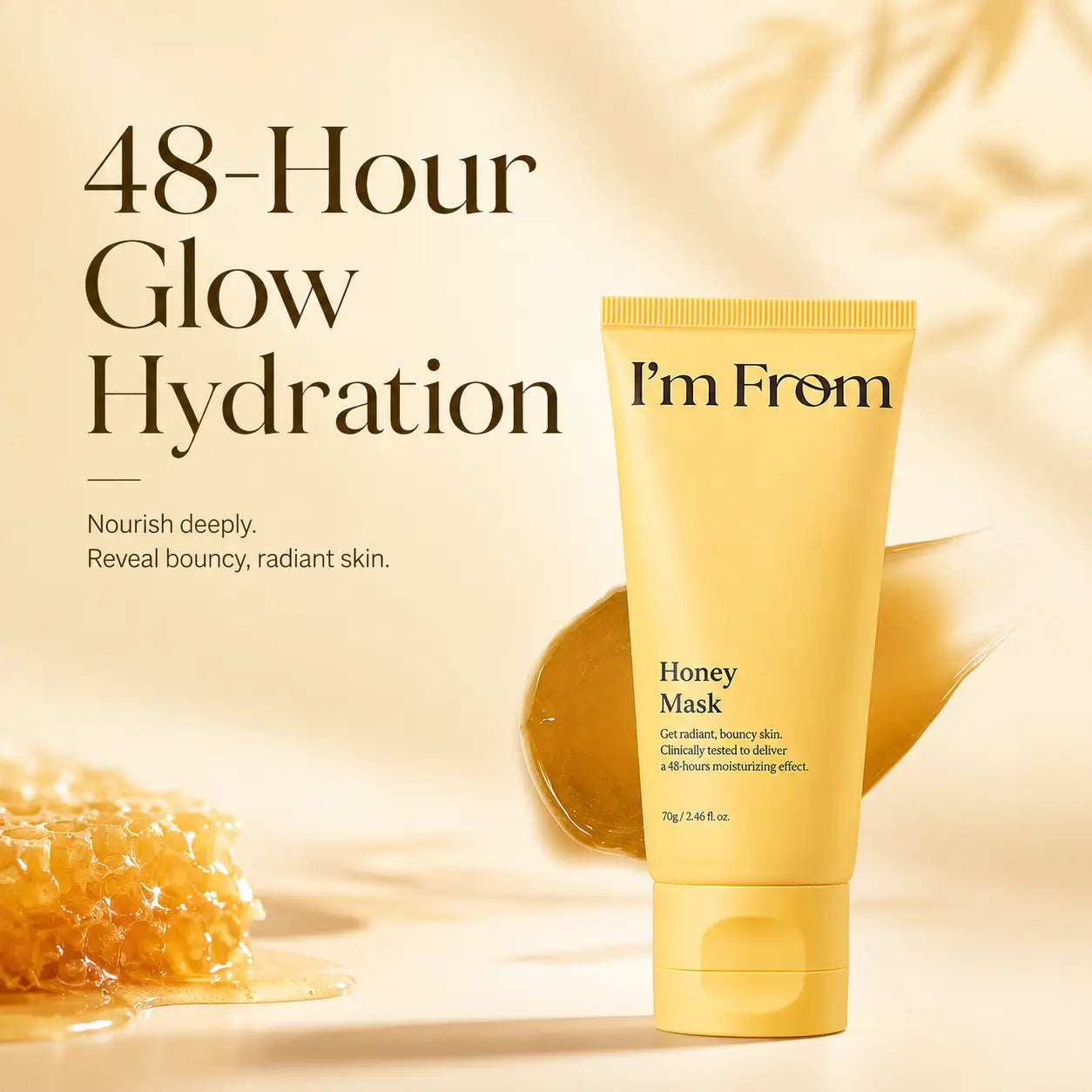I'M from Fig & Sweet Honey Skincare Duo - Exfoliating Scrub and Nourishing Wash-Off Treatments for Hydrated, Radiant Skin (Korean Beauty)