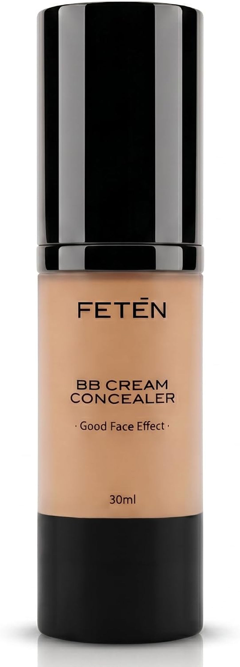 FETEN BB Cream Con Protector Solar - Crema Hidratante Con Color Tono Medio - Corrector Antiojeras - Skincare Base De Maquillaje Facial - Bbcream Antiedad Con Protección Solar Con Ácido Hialurónico