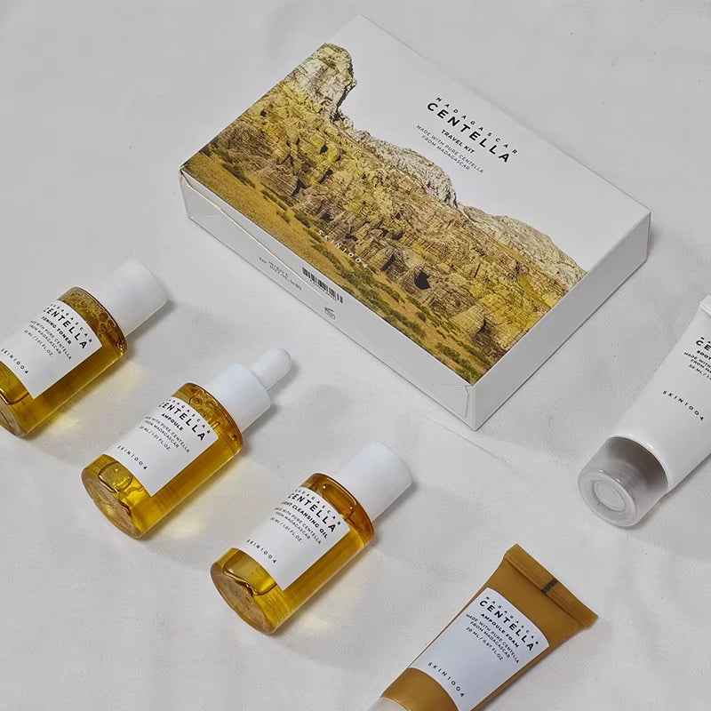 Centella Travel Travel Kit Toner Ampoule Soothing Cream Cleansing Oil Ampoule Foam Skincare Box Gift Sets Mothers Day Gifts