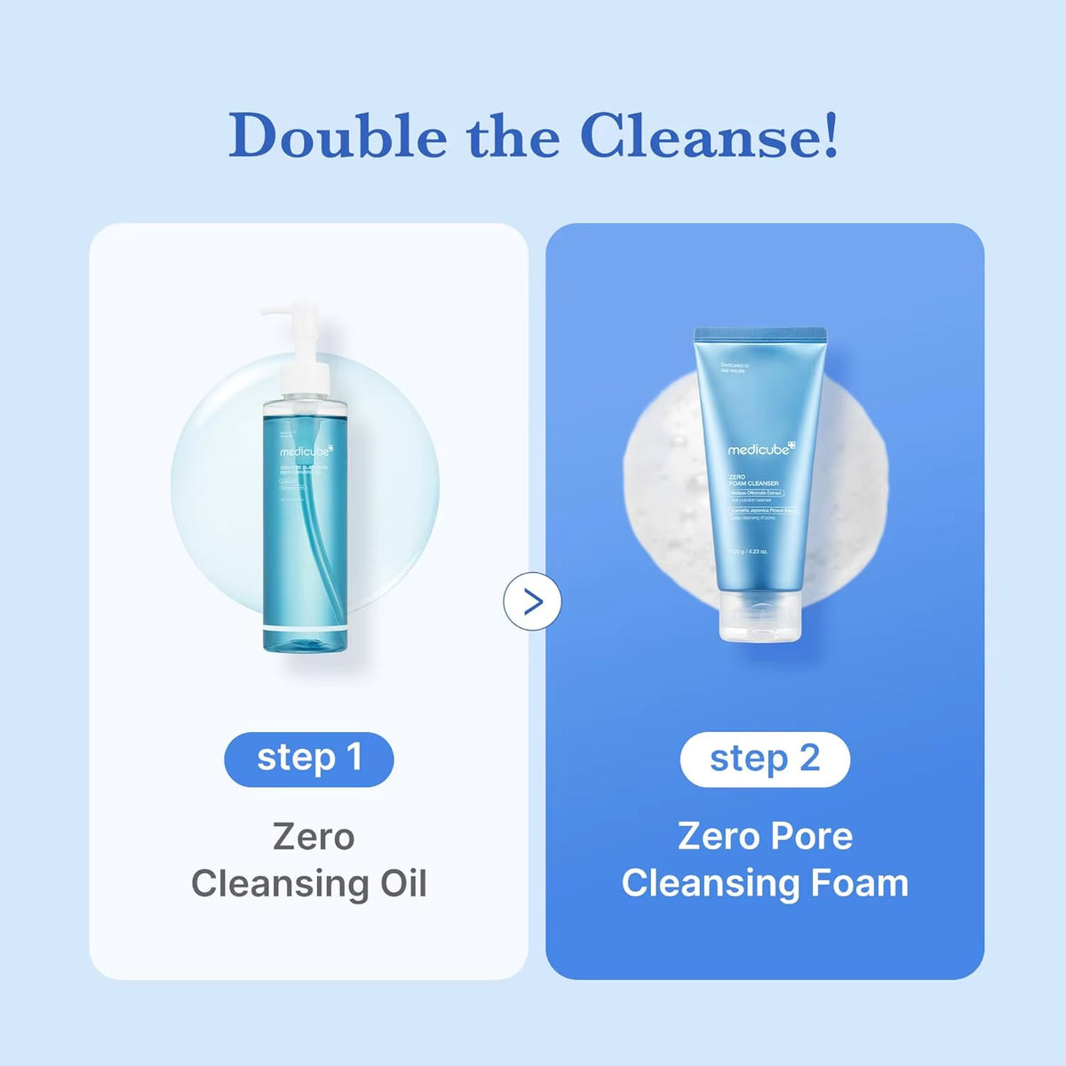 Medicube Zero Pore Clear Blue Capsule Free Brush Cleanser for Skin Texture Blackhead for Double Cleansing Korean Skincare