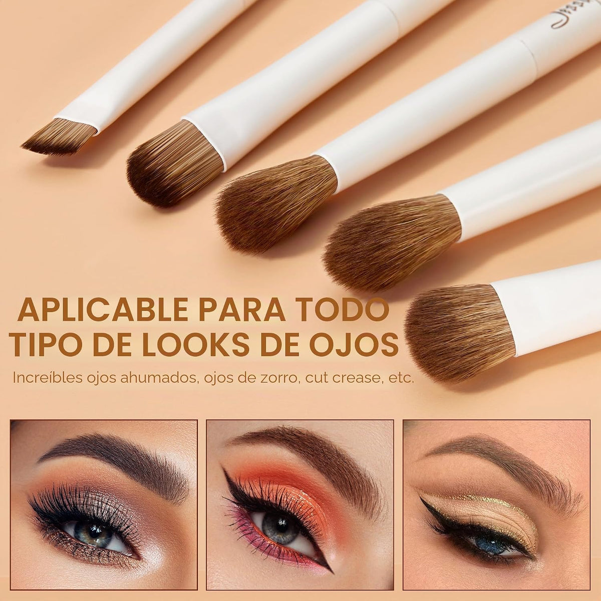 Jessup Brochas De Maquillaje, Set 14 Uds Pinceles Para Rostro Y Ojos, T329