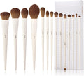 Jessup Brochas De Maquillaje, Set 14 Uds Pinceles Para Rostro Y Ojos, T329