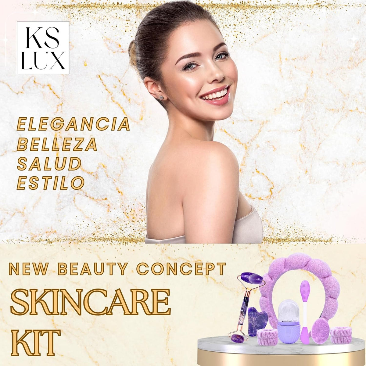 Skincare Kit, Skin Care, Pack Regalo Mujer, Skincare Coreano, Rutina Skincare Pack, Hielo Para La Cara, Gua Sha Facial, Ice Roller Facial, Skin Care Coreano, Regalos Originales Para Mujer Joven, KSLUX