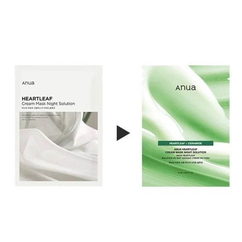 [] *Renew* Heartleaf Cream Sheet Mask Night Solution (1Ea/5Ea)