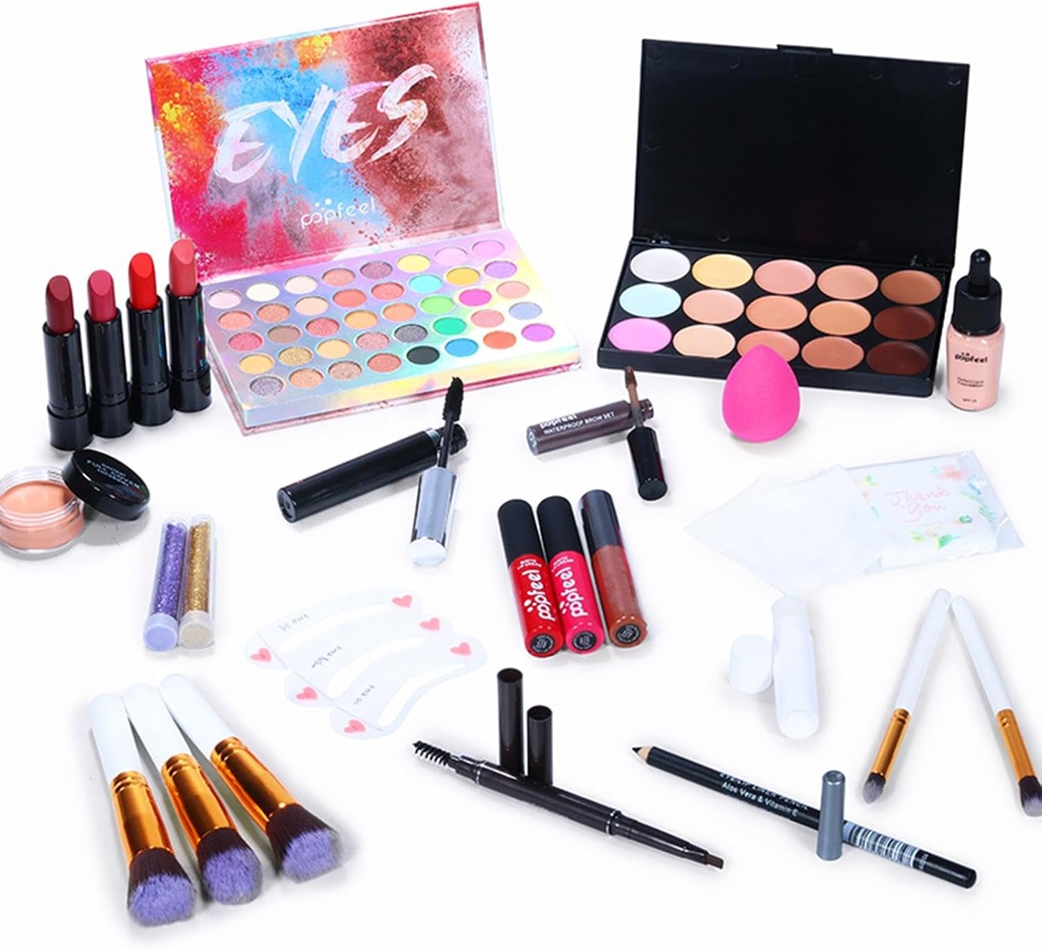 Kit De Maquillaje Para Principiantes, Juego De Maquillaje Facial Completo