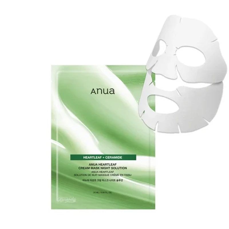 [] *Renew* Heartleaf Cream Sheet Mask Night Solution (1Ea/5Ea)