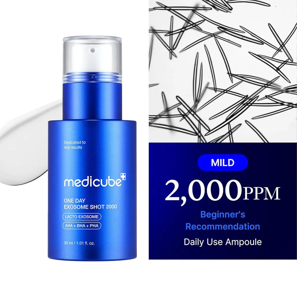 One Day Exosome Shot,Fast-Absorbing & Non-Sticky,Advanced Booster,Intensive Care,Korean Skincare,Korean Makeup
