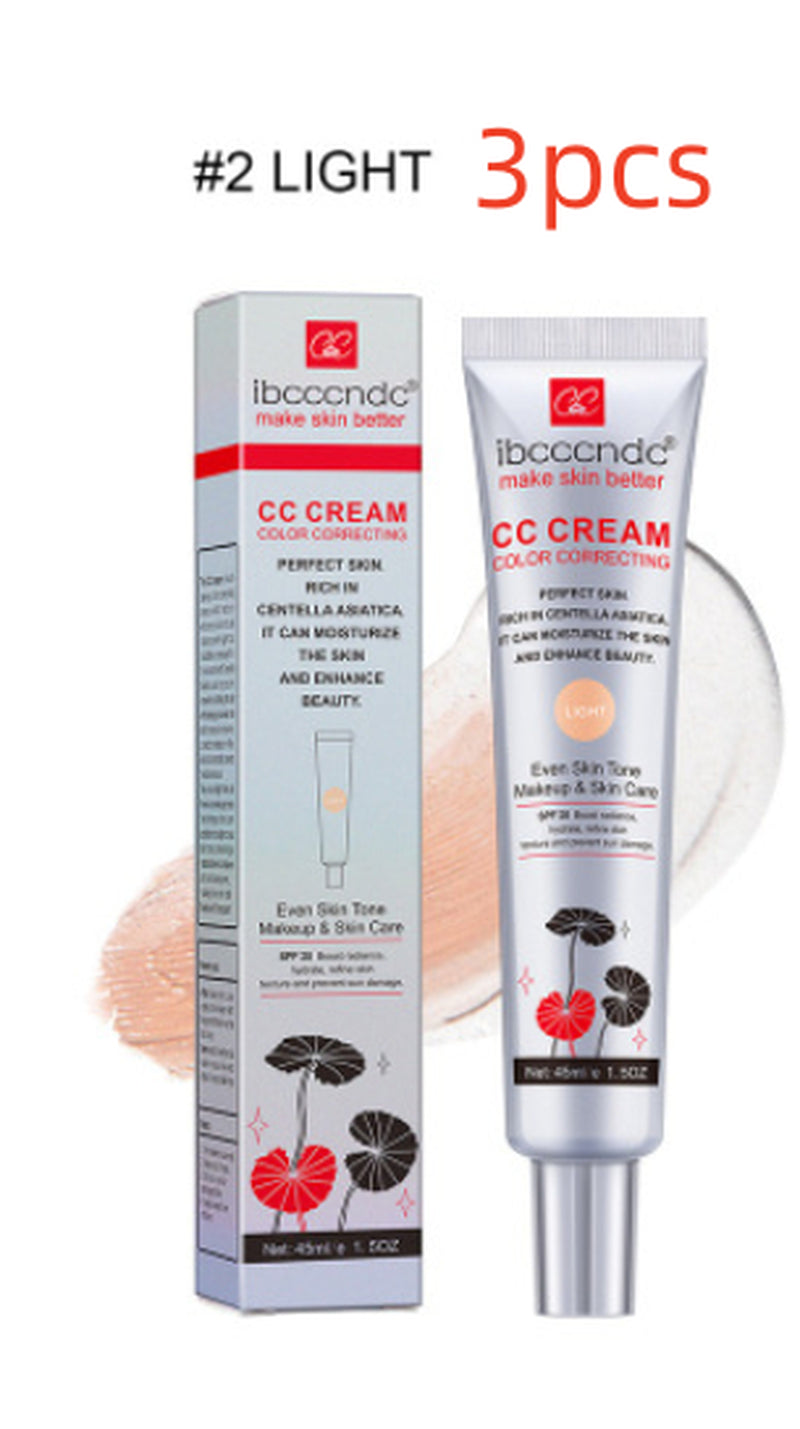 Moisturizing Correcting CC Cream Waterproof Anti-Sweat Makeup before Concealer Lasting Women Makeup Protect Skin Erborian Make