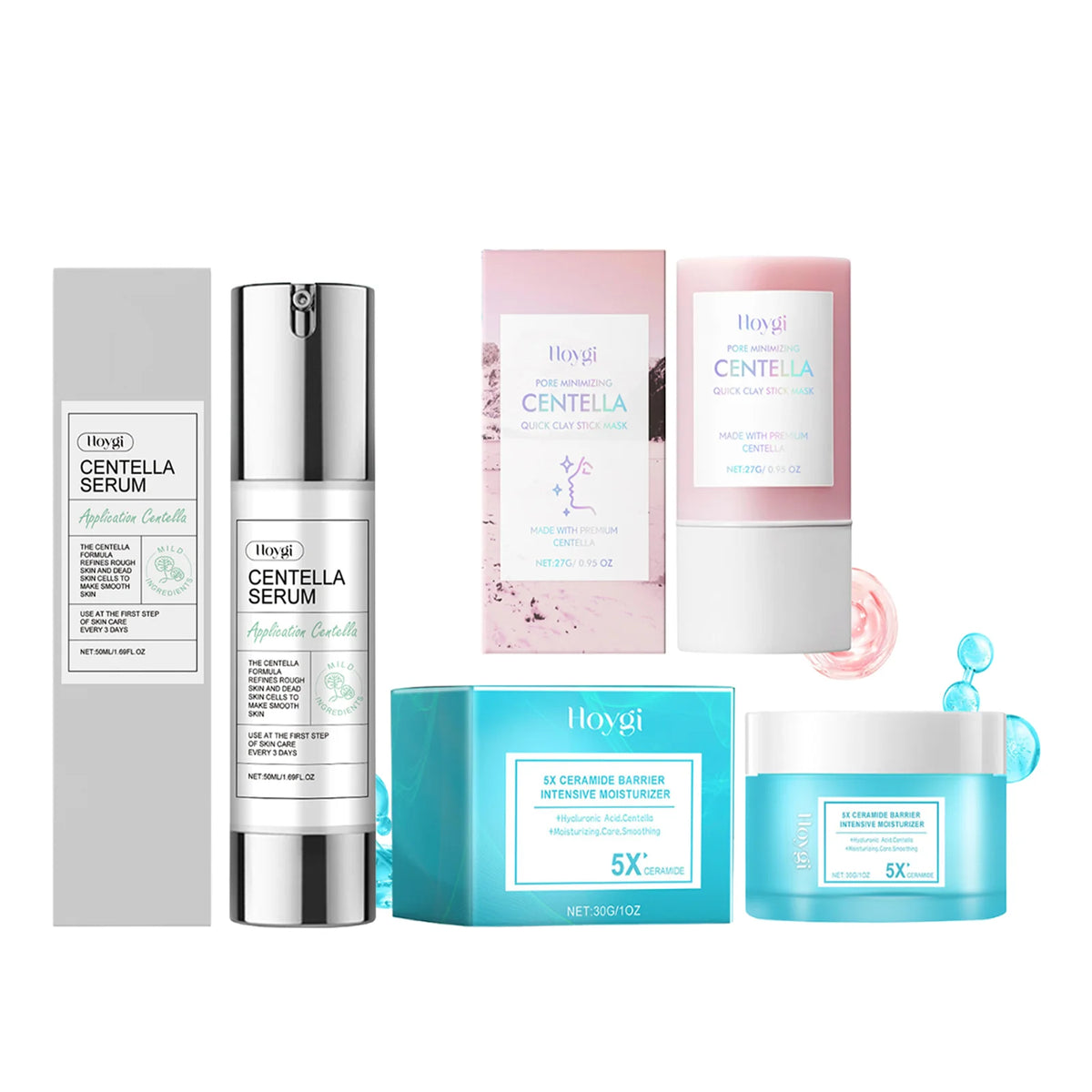 Korea Centella Rapid Pore Cleansing Clay Mask Quick Moisturizing Soothing Facial Brightening Face Mask Korean Skincare 27G