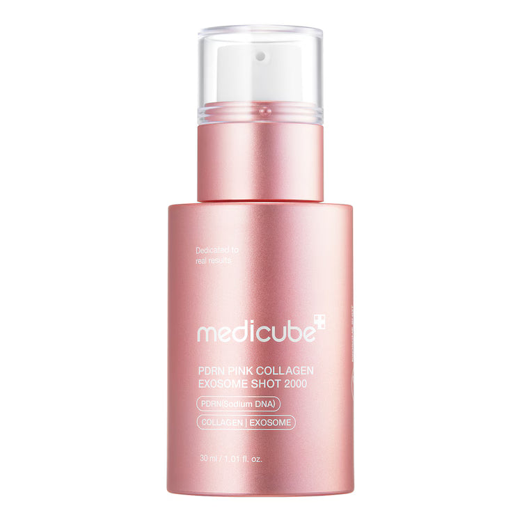 PDRN Pink Collagen Exosome Shot,Pink Transparent Liquid,Lightweight&Fast-Absorbing,Two Versions,K-Beauty,Korean Makeup