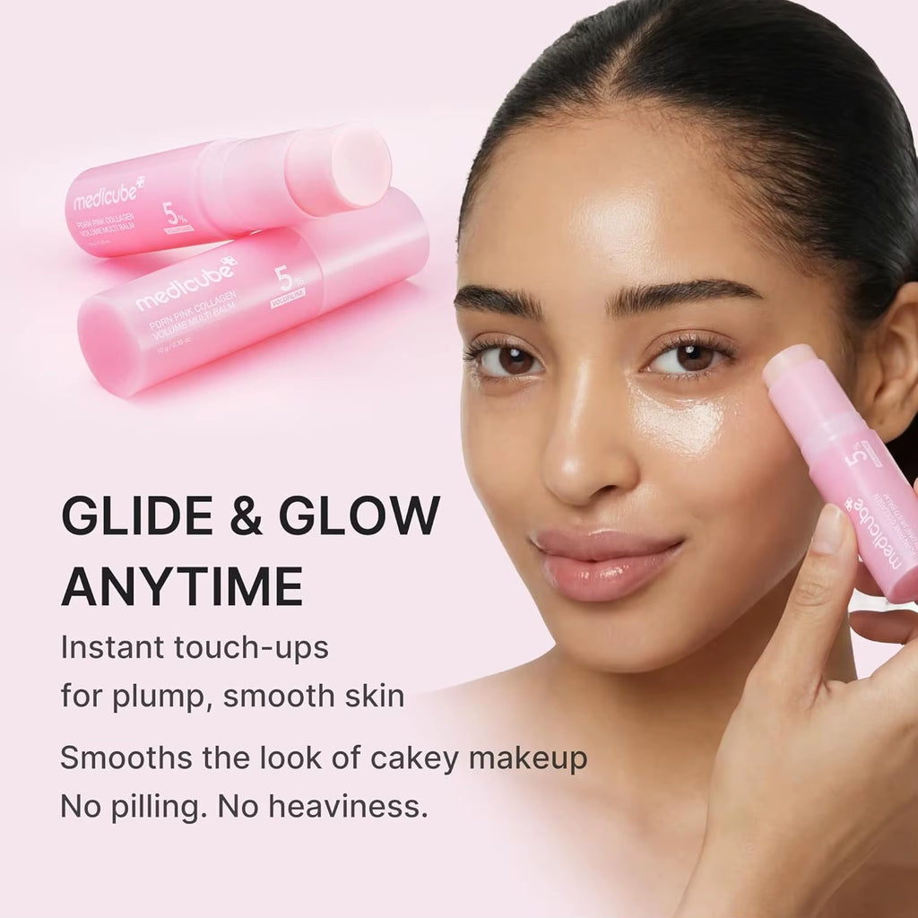 Medicube PD RN Pink Collagen Volume Multi Balm Stick Volufiline PD RN NAD Collagen Plumping Radiance Line Care