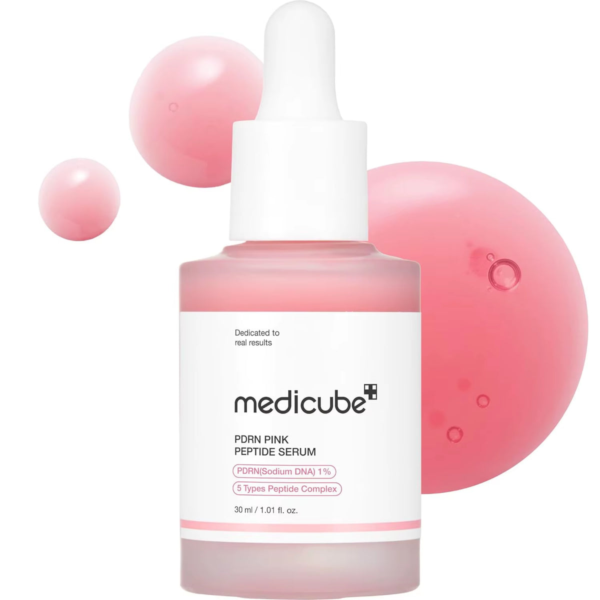 Medicube Salmon Dnapink Peptide Serum, Pink Glow Serum, Peptide, Niacinamide, Hydrating Moisturizing & Firming Uneven Skin Serum